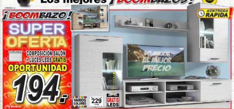 Oferta de Módulos de salón por 194€ en Muebles Boom