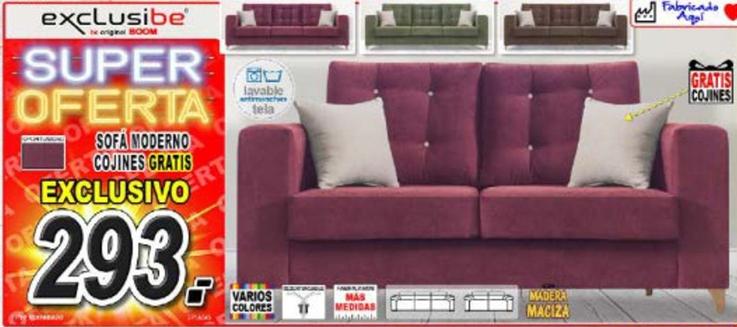 Oferta de Sofás y sillones por 293€ en Muebles Boom
