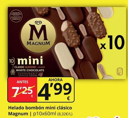 Oferta de Magnum - Helado Bombón Mini Clásico por 4,99€ en Supermercados MAS