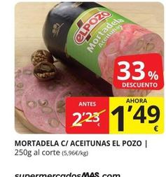 Oferta de Elpozo - Mortadela C/ Aceitunas por 1,49€ en Supermercados MAS