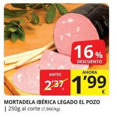 Oferta de El Pozo - Mortadela Ibérica Legado por 1,99€ en Supermercados MAS