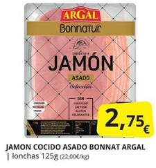 Oferta de Argal - Jamon Cocido Asado Bonnat por 2,75€ en Supermercados MAS