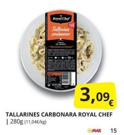 Oferta de Tallarines Carbonara por 3,09€ en Supermercados MAS
