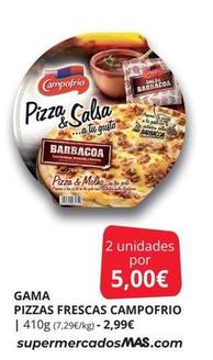 Oferta de Campofrío - Gama Pizzas Frescas por 5€ en Supermercados MAS