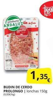 Oferta de Prolongo - Budin De Cerdo por 1,35€ en Supermercados MAS