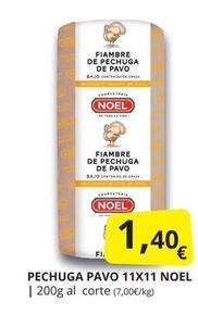 Oferta de Noel - Pechuga Pavo 11x11 por 1,4€ en Supermercados MAS