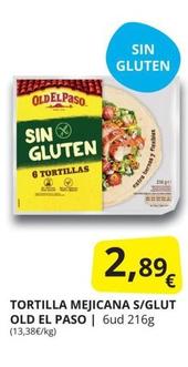 Oferta de Old El Paso - Tortilla Mejicana S/Glut por 2,89€ en Supermercados MAS