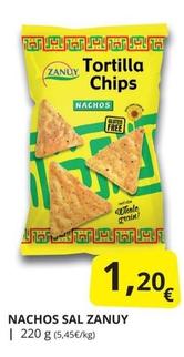 Oferta de Zanuy - Nachos Sal por 1,2€ en Supermercados MAS
