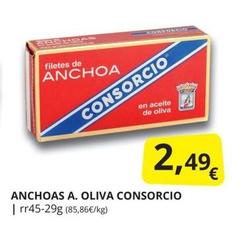 Oferta de Consorcio - Anchoas A. Oliva por 2,49€ en Supermercados MAS