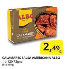 Oferta de Albo - Calamares Salsa Americana por 2,49€ en Supermercados MAS