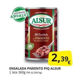 Oferta de Alsur - Ensalada Pimiento Piq por 2,39€ en Supermercados MAS