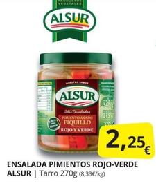 Oferta de Alsur - Ensalada Pimientos Rojo-verde por 2,25€ en Supermercados MAS