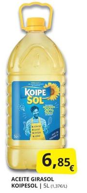 Oferta de Koipesol - Aceite Girasol por 6,85€ en Supermercados MAS