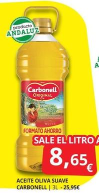 Oferta de Carbonell - Aceite Oliva Suave por 8,65€ en Supermercados MAS
