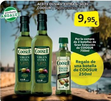 Oferta de Coosur - Aceite Oliva V. Extra G. Selec por 9,95€ en Supermercados MAS