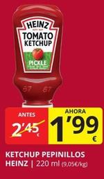 Oferta de Heinz - Ketchup Pepinillos por 1,99€ en Supermercados MAS