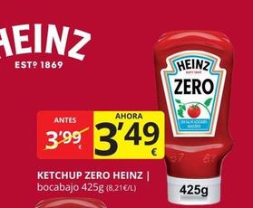 Oferta de Heinz - Ketchup Zero por 3,49€ en Supermercados MAS