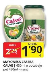 Oferta de Calvé - Mayonesa Casera por 1,9€ en Supermercados MAS