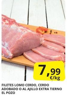 Oferta de Mas - Filetes Lomo Cerdo por 7,99€ en Supermercados MAS
