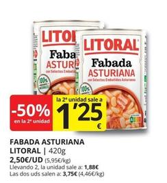 Oferta de Litoral - Fabada Asturiana por 2,5€ en Supermercados MAS
