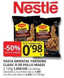 Oferta de Maggi - Pasta Oriental Yakisoba Clasic O De Pollo por 1,95€ en Supermercados MAS