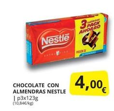 Oferta de Nestlé - Chocolate Con Almendras por 4€ en Supermercados MAS