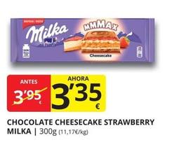 Oferta de Milka - Chocolate Cheesecake Strawberry por 3,35€ en Supermercados MAS