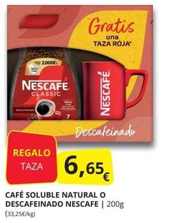 Oferta de Nescafé - Café Soluble Natural O Descafeinado por 6,65€ en Supermercados MAS