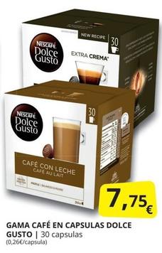 Oferta de Dolce Gusto - Gama Café En Capsulas por 7,75€ en Supermercados MAS