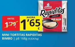 Oferta de Bimbo - Mini Tortitas Rapiditas por 1,65€ en Supermercados MAS