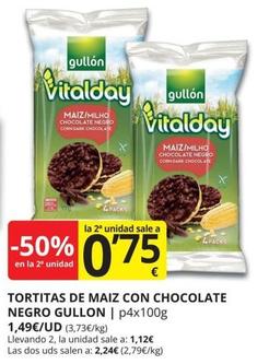 Oferta de Gullón - Tortitas De Maiz Con Chocolate Negro por 1,49€ en Supermercados MAS