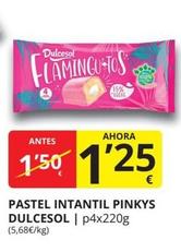 Oferta de Dulcesol - Pastel Intantil Pinkys por 1,25€ en Supermercados MAS
