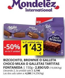 Oferta de Mondelez - Bizcochito, Brownie por 2,85€ en Supermercados MAS