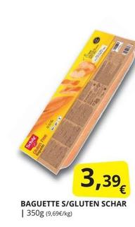 Oferta de Schär - Baguette S/Gluten  por 3,39€ en Supermercados MAS