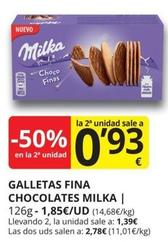 Oferta de Milka - Galletas Fina Chocolates por 1,85€ en Supermercados MAS