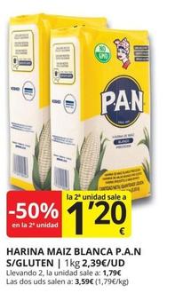 Oferta de Pan - Harina Maiz Blanca S/Gluten por 1,79€ en Supermercados MAS