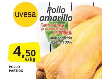 Oferta de Mas - Pollo Partido por 4,5€ en Supermercados MAS