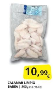 Oferta de Mas - Calamar Limpio Barea por 10,99€ en Supermercados MAS