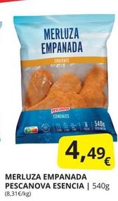 Oferta de Pescanova - Merluza Empanada Esencia por 4,49€ en Supermercados MAS