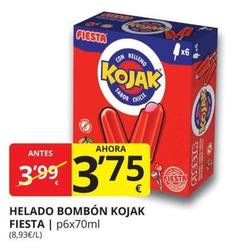 Oferta de Fiesta - Helado Bombón Kojak por 3,75€ en Supermercados MAS