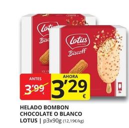 Oferta de Lotus - Helado Bombon Chocolate por 3,29€ en Supermercados MAS