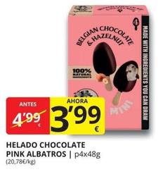 Oferta de Mas - Helado Chocolate Pink Albatros por 3,99€ en Supermercados MAS