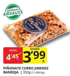Oferta de Mas - Piñonate Curro Jimenez Bandeja por 3,99€ en Supermercados MAS