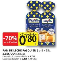Oferta de Pasquier - Pan De Leche por 1,72€ en Supermercados MAS