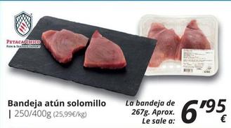 Oferta de Bandeja Atún Solomillo por 6,95€ en Supermercados MAS