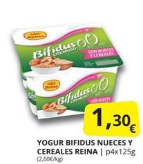 Oferta de Reina - Yogur Bifidus Nueces Y Cereales por 1,3€ en Supermercados MAS