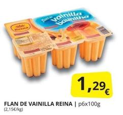 Oferta de Reina - Flan De Vainilla por 1,29€ en Supermercados MAS