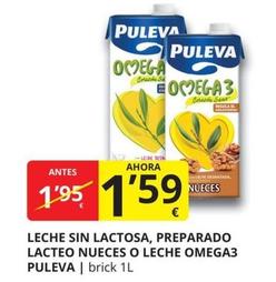 Oferta de Puleva - Leche Sin Lactosa, Preparado Lacteo Nueces por 1,59€ en Supermercados MAS