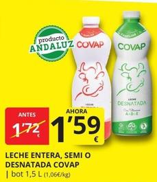 Oferta de Covap - Leche Entera, Semi por 1,59€ en Supermercados MAS