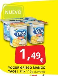 Oferta de Yaos - Yogur Griego Mango  por 1,49€ en Supermercados MAS